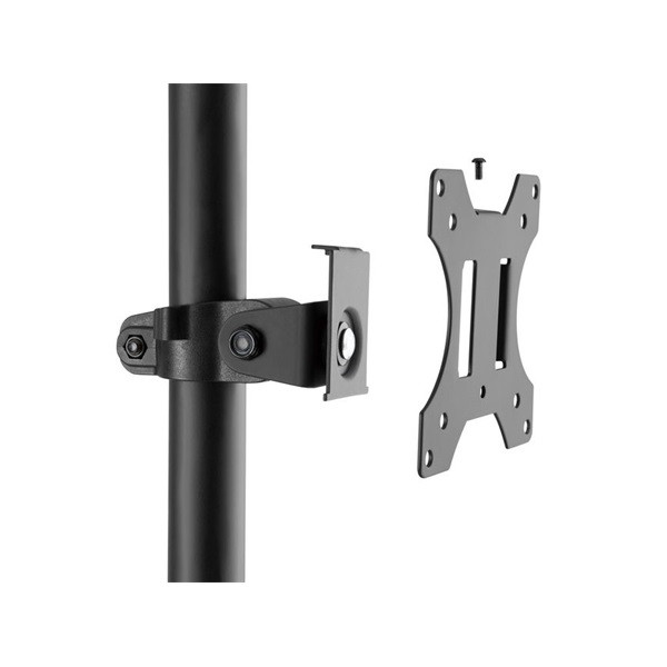 Equip munkaállomás állvány - 650171 (17"-32", 1 monitor, dönthető, forgatható, gurulós, max.: 8kg, fekete)