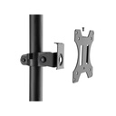 Equip munkaállomás állvány - 650171 (17"-32", 1 monitor, dönthető, forgatható, gurulós, max.: 8kg, fekete)