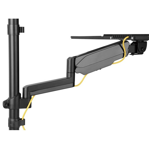 Equip munkaállomás fali konzol - 650170 (17"-32", 1 monitor, dönthető, forgatható, max.: 8kg, fekete)