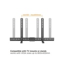 Equip soundbar fali konzol - 650895 (támogatott szélesség: 86-155mm, rezgés csökkentés, fekete)