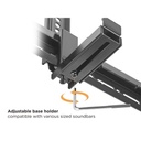 Equip soundbar fali konzol - 650895 (támogatott szélesség: 86-155mm, rezgés csökkentés, fekete)