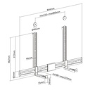 Equip soundbar fali konzol - 650895 (támogatott szélesség: 86-155mm, rezgés csökkentés, fekete)