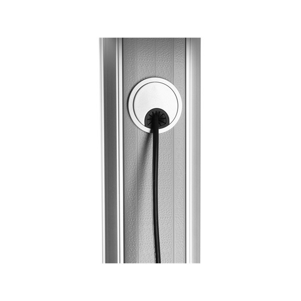 Equip tv állvány - 650605 (60"-100" álló, dönthető, állítható magasság, gurulós, max.:100kg, fekete/ezüst)
