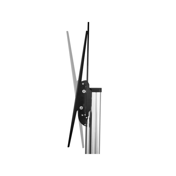 Equip tv állvány - 650605 (60"-100" álló, dönthető, állítható magasság, gurulós, max.:100kg, fekete/ezüst)