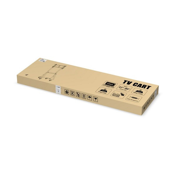 Equip tv állvány - 650608 (37"-80" álló, gurulós, max.:80kg, fekete)