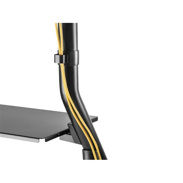Equip tv állvány - 650608 (37"-80" álló, gurulós, max.:80kg, fekete)