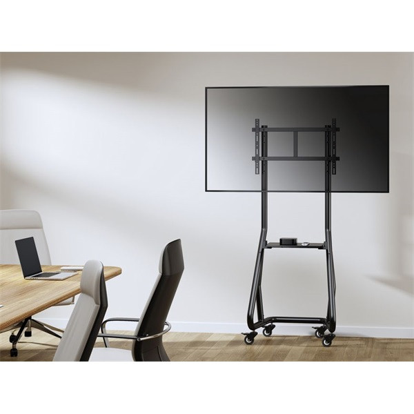 Equip tv állvány - 650608 (37"-80" álló, gurulós, max.:80kg, fekete)