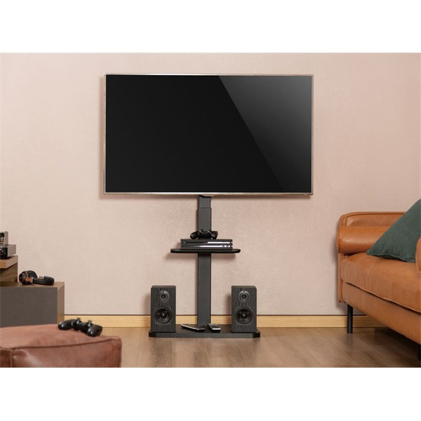 Equip tv állvány - 650613 (37"-75" álló, forgatható, állítható magasság, max.:40kg, fekete)