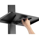 Equip tv állvány - 650613 (37"-75" álló, forgatható, állítható magasság, max.:40kg, fekete)