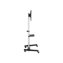 Equip tv állvány - 650630 (37"-86" álló, gurulós, forgatható 90°, dönthető, max.:50kg, fekete)