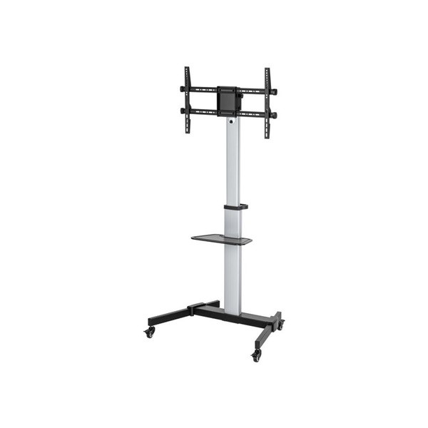 Equip tv állvány - 650630 (37"-86" álló, gurulós, forgatható 90°, dönthető, max.:50kg, fekete)
