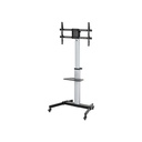 Equip tv állvány - 650630 (37"-86" álló, gurulós, forgatható 90°, dönthető, max.:50kg, fekete)