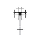 Equip tv állvány - 650630 (37"-86" álló, gurulós, forgatható 90°, dönthető, max.:50kg, fekete)