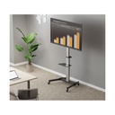 Equip tv állvány - 650630 (37"-86" álló, gurulós, forgatható 90°, dönthető, max.:50kg, fekete)