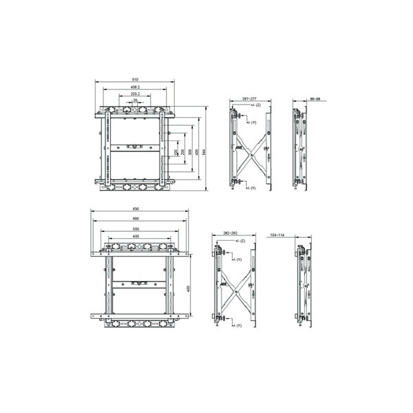 Equip tv fali konzol - 650325 (19"-70", max.: 50kg, dönthető, forgatható, fekete)
