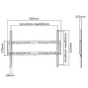 Equip tv fali konzol - 650333 (37"-70", max.: 35kg, fekete)