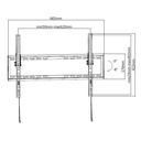 Equip tv fali konzol - 650334 (37"-70", max.: 35kg, dönthető, fekete)
