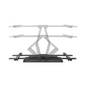 Equip tv fali konzol - 650335 (37"-80", max.: 60kg, dönthető, forgatható, fekete)