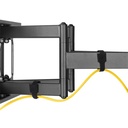 Equip tv fali konzol - 650335 (37"-80", max.: 60kg, dönthető, forgatható, fekete)