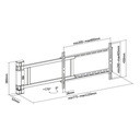 Equip tv fali konzol - 650336 (32"-75", motoros, max.: 50kg, fekete)