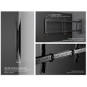 Equip tv fali konzol - 650336 (32"-75", motoros, max.: 50kg, fekete)
