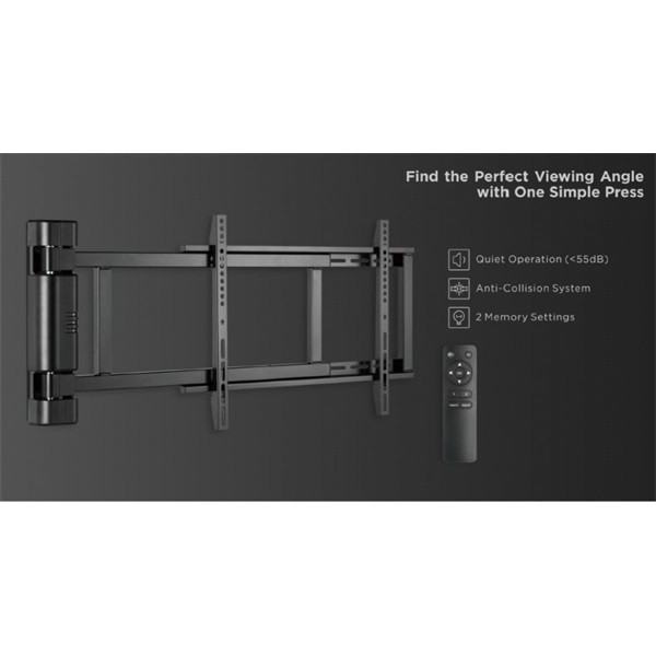 Equip tv fali konzol - 650336 (32"-75", motoros, max.: 50kg, fekete)