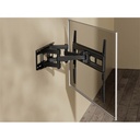 Equip tv fali konzol - 650337 (37"-80", max.: 40kg, dönthető, forgatható, fekete)