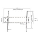 Equip tv fali konzol - 650339 (60"-120", max.: 120kg, dönthető, fekete)