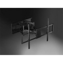 Equip tv fali konzol - 650343 (60"-120", max.: 120kg, dönthető, forgatható, fekete)
