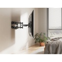 Equip tv fali konzol - 650343 (60"-120", max.: 120kg, dönthető, forgatható, fekete)