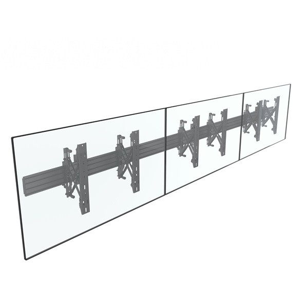 Equip tv fali konzol - 650355 (37"-65", max.: 30kg, dönthető, forgatható, állítható magasság, fekete)