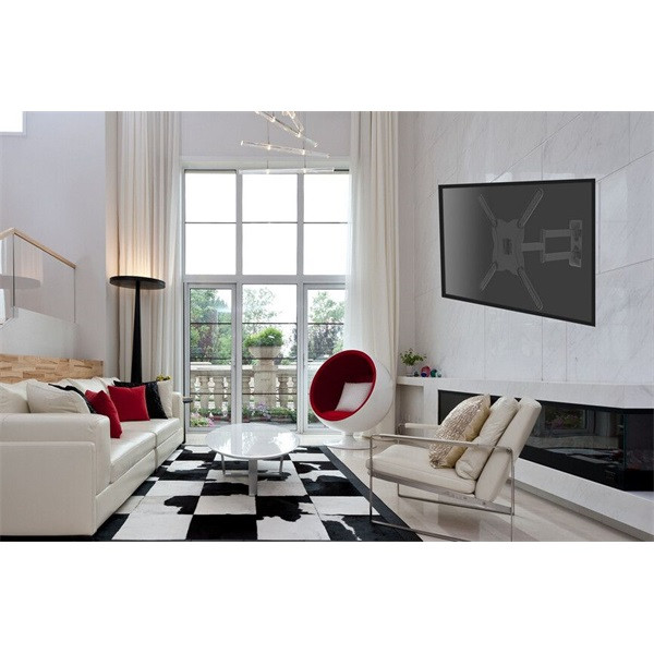 Equip tv fali konzol - 650407 (23"-55", dönthető, forgatható, kihúzható, max.: 30kg, fekete)