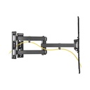 Equip tv fali sarok konzol - 650328 (23"-55", max.: 45kg, dönthető, forgatható, sarokba szerelhető, fekete)