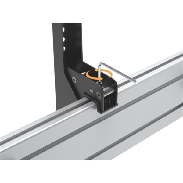 Equip tv mennyezeti konzol - 650373 (45"-55", 2 kijelző, max.: 100kg, dönthető, fekete)