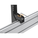 Equip tv mennyezeti konzol - 650373 (45"-55", 2 kijelző, max.: 100kg, dönthető, fekete)