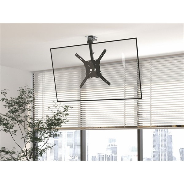 Equip tv mennyezeti konzol - 650375 (23"-55", dönthető, max.: 20kg, fekete)