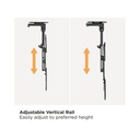 Equip tv mennyezeti konzol - 650375 (23"-55", dönthető, max.: 20kg, fekete)