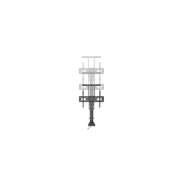 Equip tv/monitor állvány - 650606 (37"-65" álló, beépíthető, motoros, távirányító, max.:50kg, fekete)