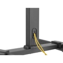 Equip tv/monitor állvány - 650607 (32"-55", dönthető, állítható magasság, gurulós, max.:35kg, fekete)