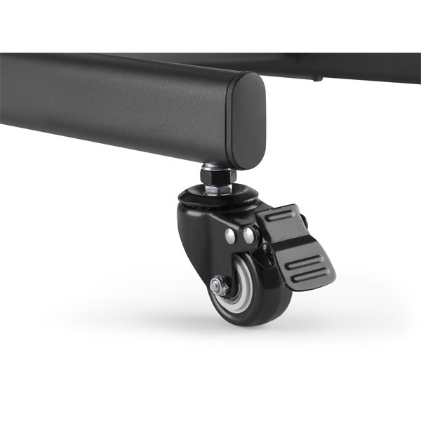 Equip tv/monitor állvány - 650607 (32"-55", dönthető, állítható magasság, gurulós, max.:35kg, fekete)