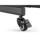 Equip tv/monitor állvány - 650607 (32"-55", dönthető, állítható magasság, gurulós, max.:35kg, fekete)