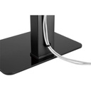 Equip tv/monitor állvány - 650612 (37"-70", állítható magasság, forgatható, max.:40kg, fekete)