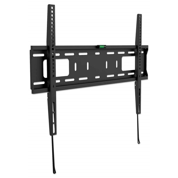 Manhattan tv állvány - fali fix ultravékony tv állvány fekete (max.VESA:600x400)(37"-70"-ig) 50kg teherbírás