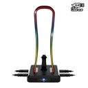 Spirit of gamer fejhallgató állvány - sentinel (4xusb2.0, kábelvezetés, csúszásmentes talp, 11 rgb preset)