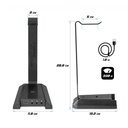 Spirit of gamer fejhallgató állvány - sentinel 7.1 (3,5mm jack + 2xusb2.0, kábelvezetés, 7.1 hangkártya, 1,8m kábel)