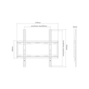 Sunne (32-55-ef) tv fali konzol 32-55", faltáv: 25mm