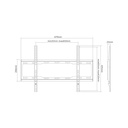 Sunne (37-70-ef) tv fali konzol 37-70", faltáv: 25mm