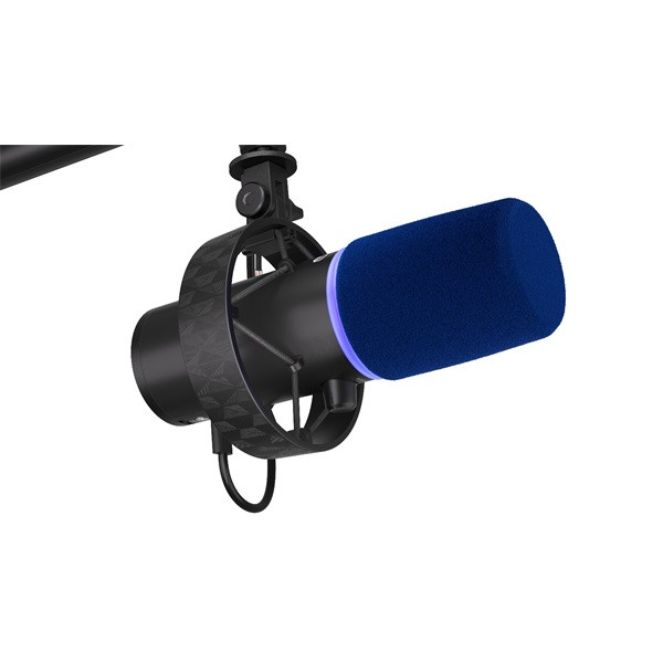 Endorfy mikrofon - solum broadcast (usb-c, 3,5 mm output, argb, 3m, fekete)