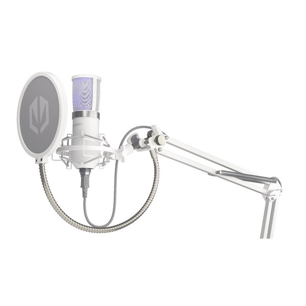 Endorfy mikrofon - solum streaming onyx (usb-a, 2,9m, fehér)
