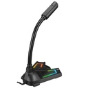 Rampage mikrofon - sn-rmx2 chatty (usb csatlakozó; állvány, fekete, rgb)